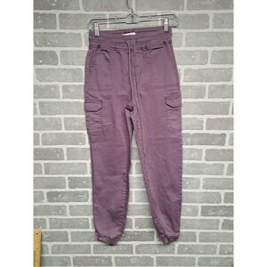 Blue‎ Savvy Purple Waist Elastic Cargo Juniors Joggers Pants Size 3